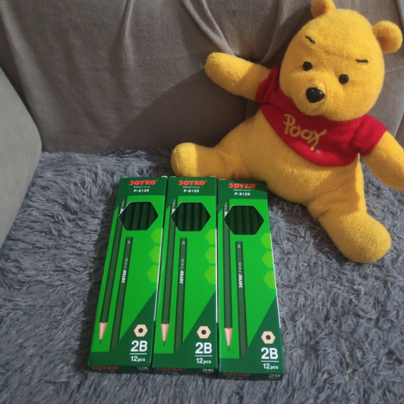 

pensil 2b joyko P-8126 1pack isi 12 pcs warna hijau