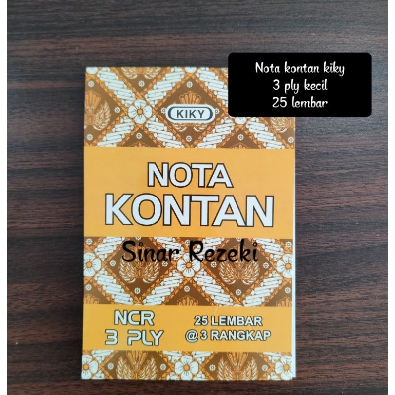 

1 buah!! 3 ply kiky! Nota kontan kiky/nota kontan rangkap 3/nota kontan 3 ply/nota kontan kecil rangkap tiga