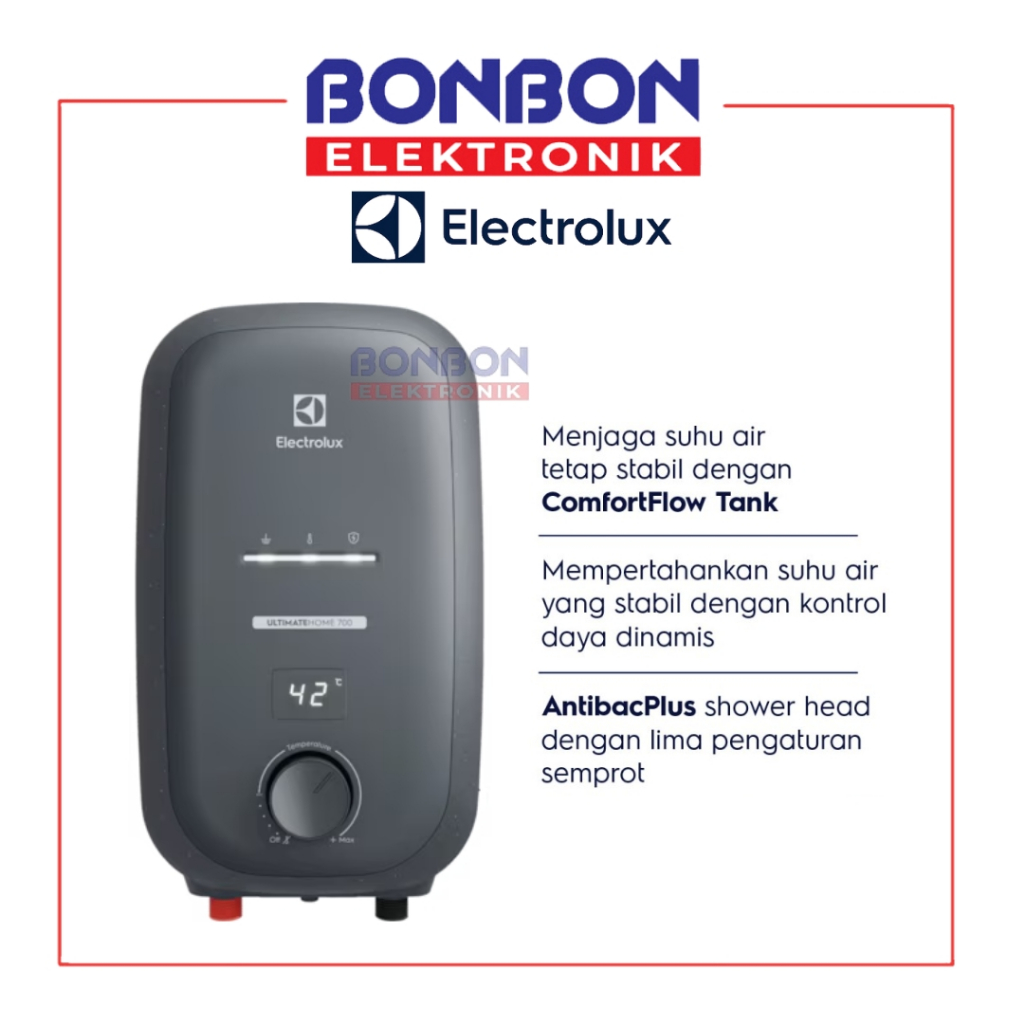 Pemanas Air Instan Electrolux EWE241RX-G6 - Teknologi Dinamis dan Sensor Aliran Otomatis