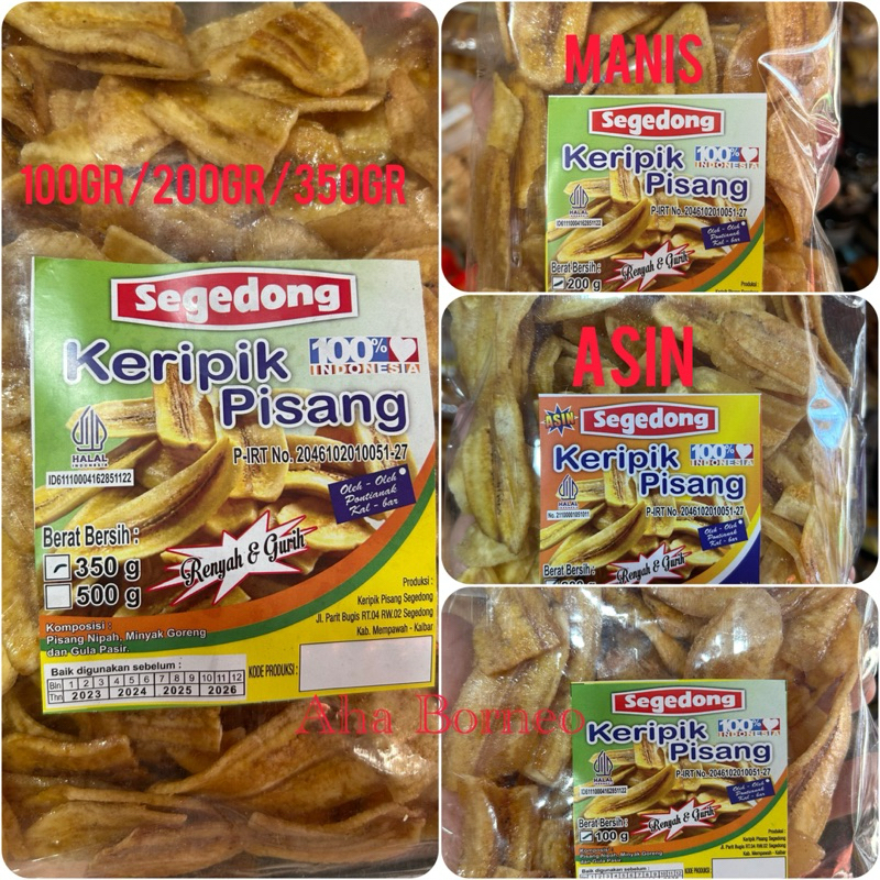 

[Free BUBBLEWRAP] Keripik Pisang Segedong Jumbo Khas Pontianak / Kripik Pisang