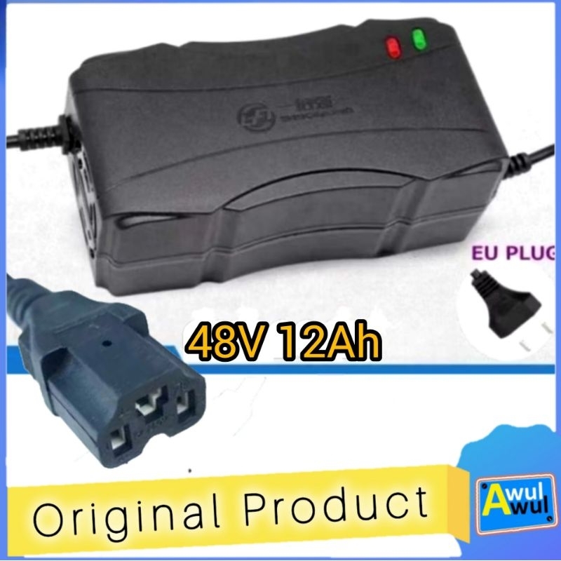 Charger Baterai SLA 48V 12Ah Universal Auto Cut Off Sepeda Listrik Uwinfly Df5 Df7 romeo rf5 dan lai