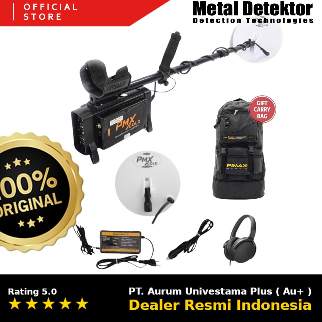 Metal Detektor PIMAX PMX GOLD RESMI - Metal Detector - Detektor Emas dan Harta Karun PMX Detectors P