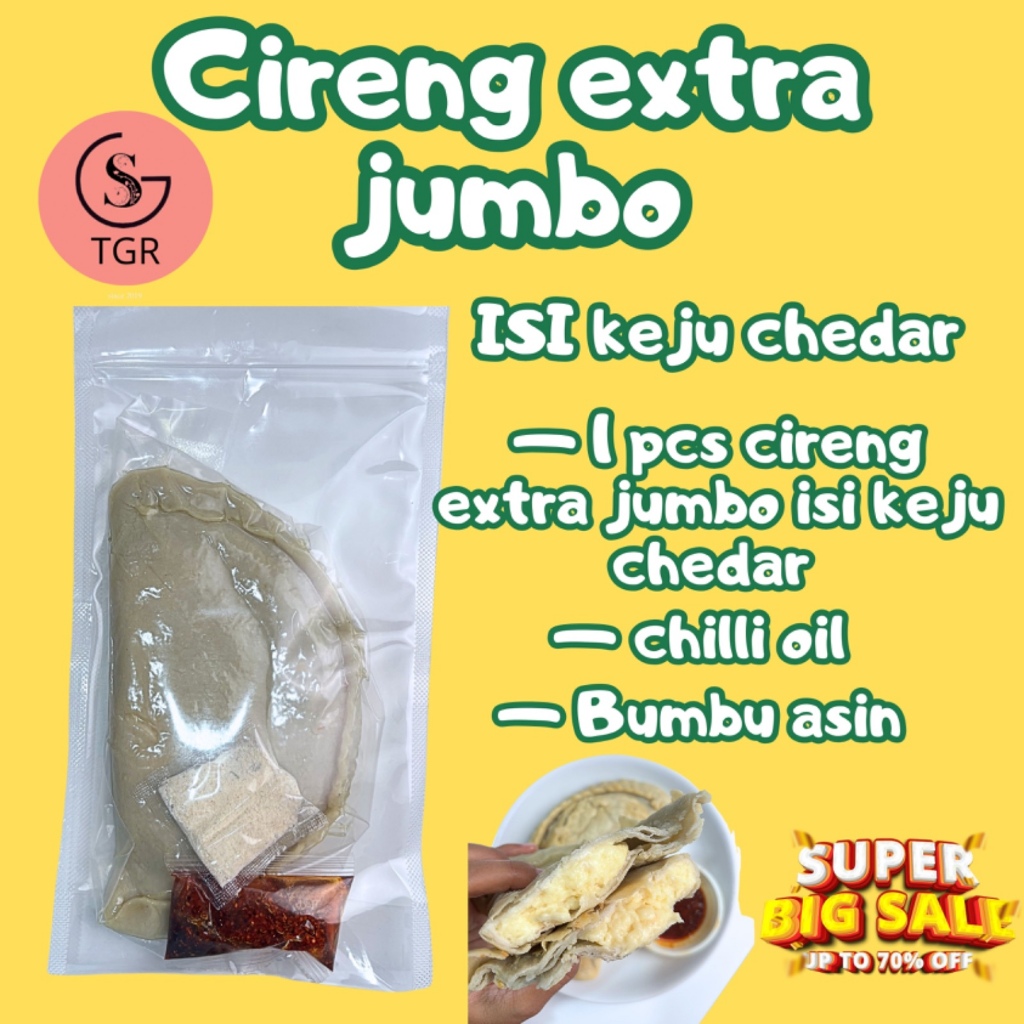 

Ay00! [BUNDLING CIRENG SUPER] 1 CIRENG AYAM SUPER, 1 CIRENG KEJU SUPER JUMBO