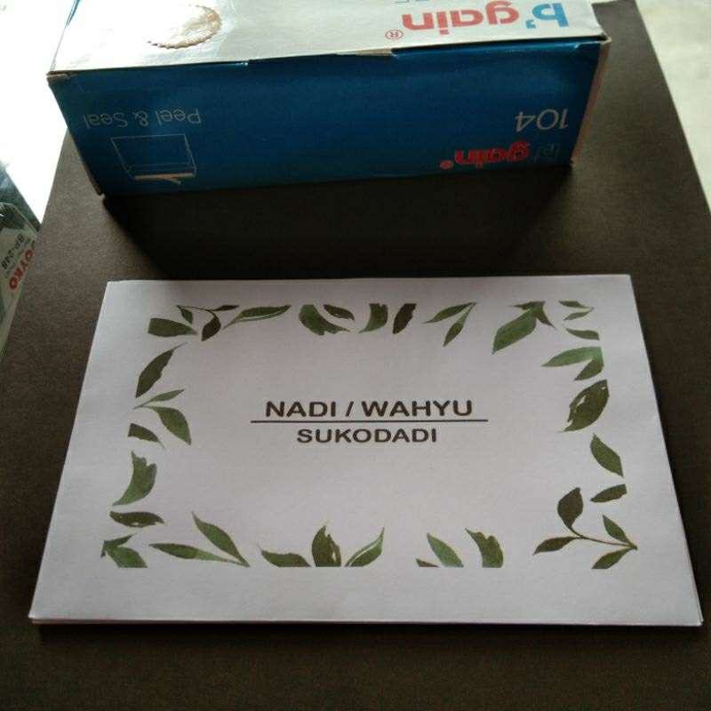

Amplop buwuhan / Amplop Nama dan Alamat / Amplop Tanggung