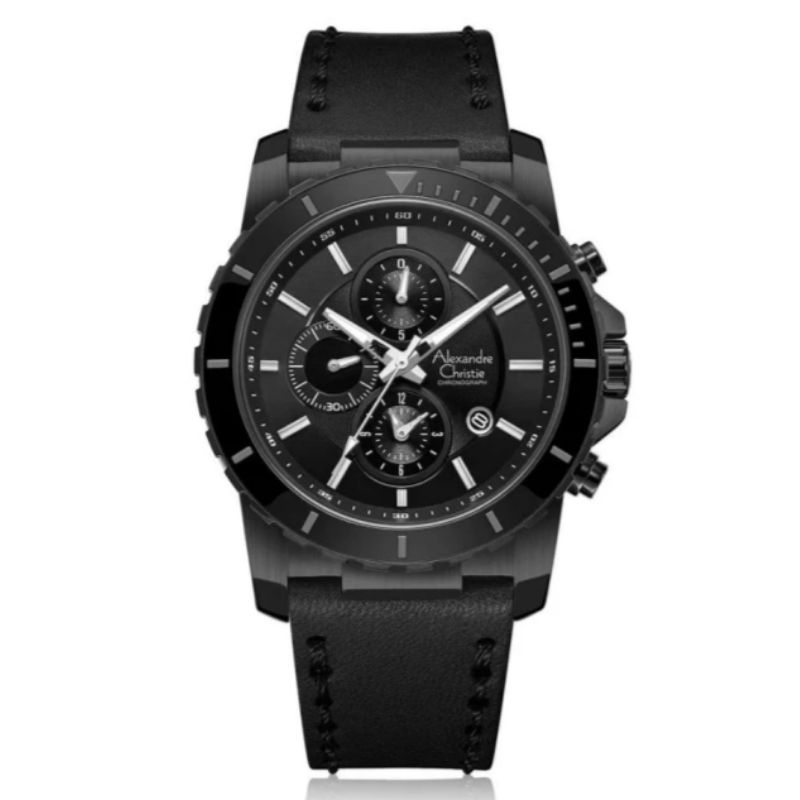 Alexander Christie AC 6141 kulit jam tangan pria Original & garansi