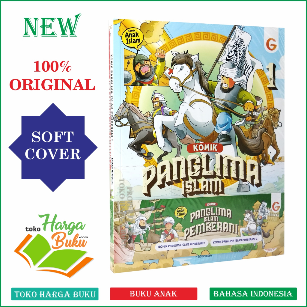 Foto Komik Panglima Islam Pemberani 1 Set Isi 2 Buku FULL COLOR Komik Anak Islami - Gema Insani Press