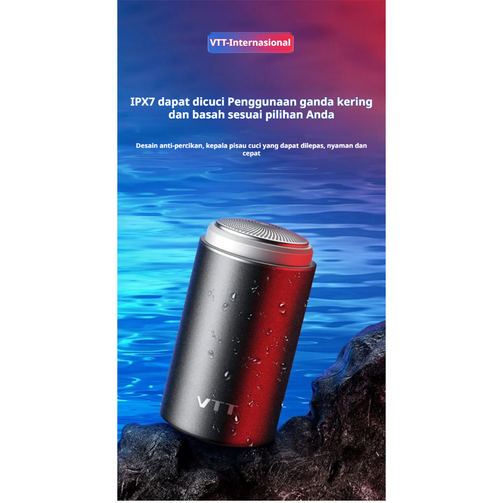 [Sentuhan halus] Alat Cukur Mini Elektrik/Alat Cukur Elektrik Mini Pencukur Jenggot Kumis Elektrik