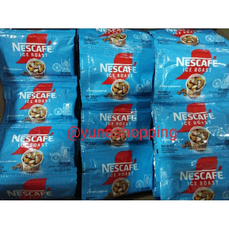 

Nescafe ice roast kopi instan Americano 10 bks @2g