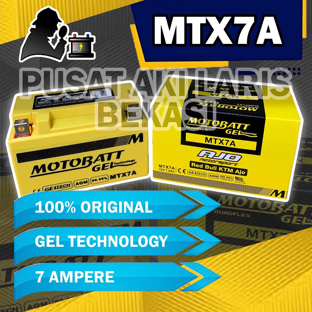 AKI NINJA KARBU , NINJA 250 FI , NINJA MONO , Z250 SL ZX 250 MOTOBATT MTX7A ASLI AKI KERING GEL