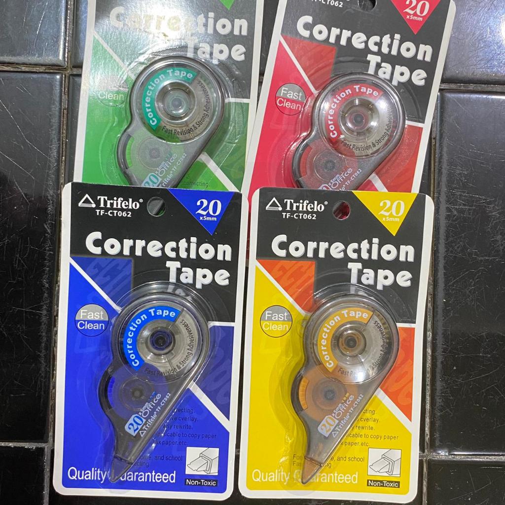 

Correction Tape / Tipex Kertas 20M Trifelo Per Lusin
