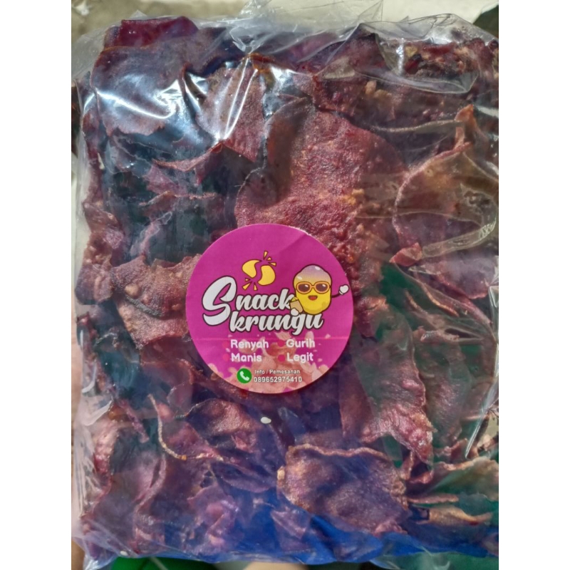 

Kripik Ubi Ungu (500g)
