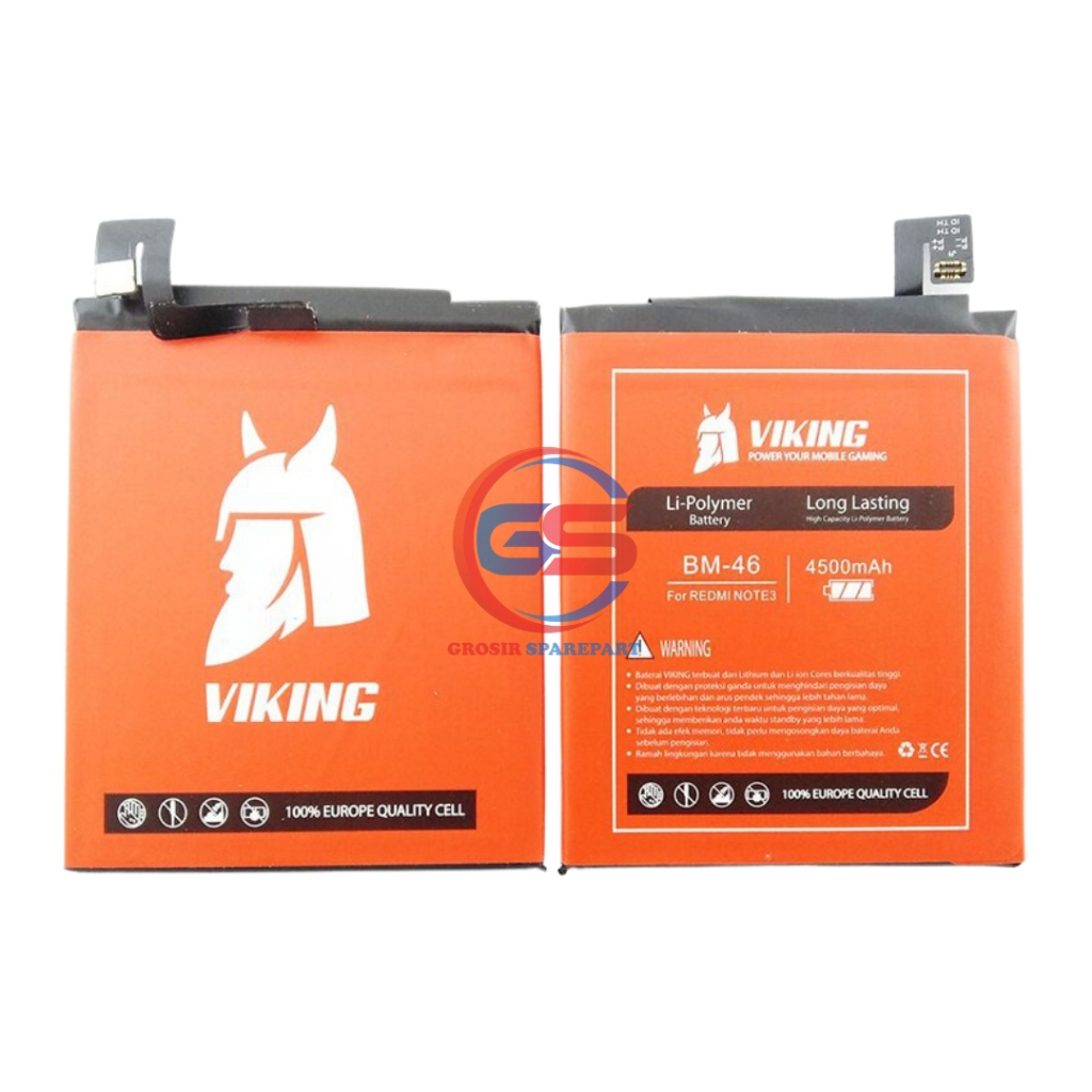 BATERAI / BATTERY / BATRE XIAOMI REDMI NOTE 3 / BM-46 VIKING DOUBLE POWER