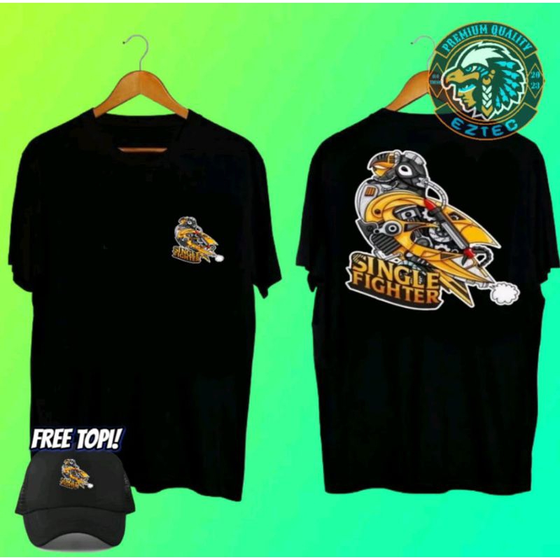 Kaos Lovebird Single Fighter Bonus Topi Lovebird Robot