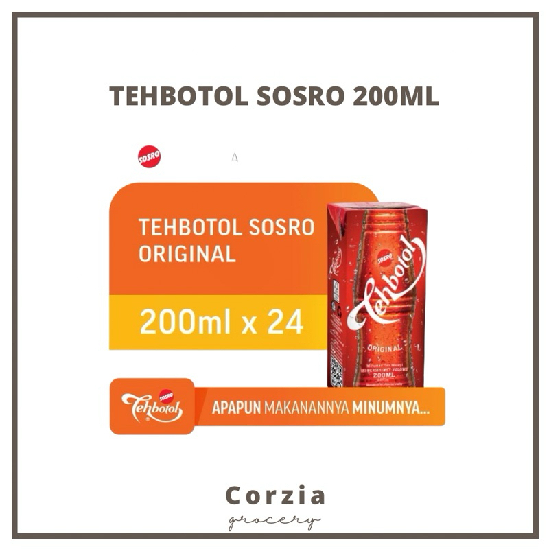 

Teh Botol Sosro Kotak 200 Ml Isi 24 Pcs