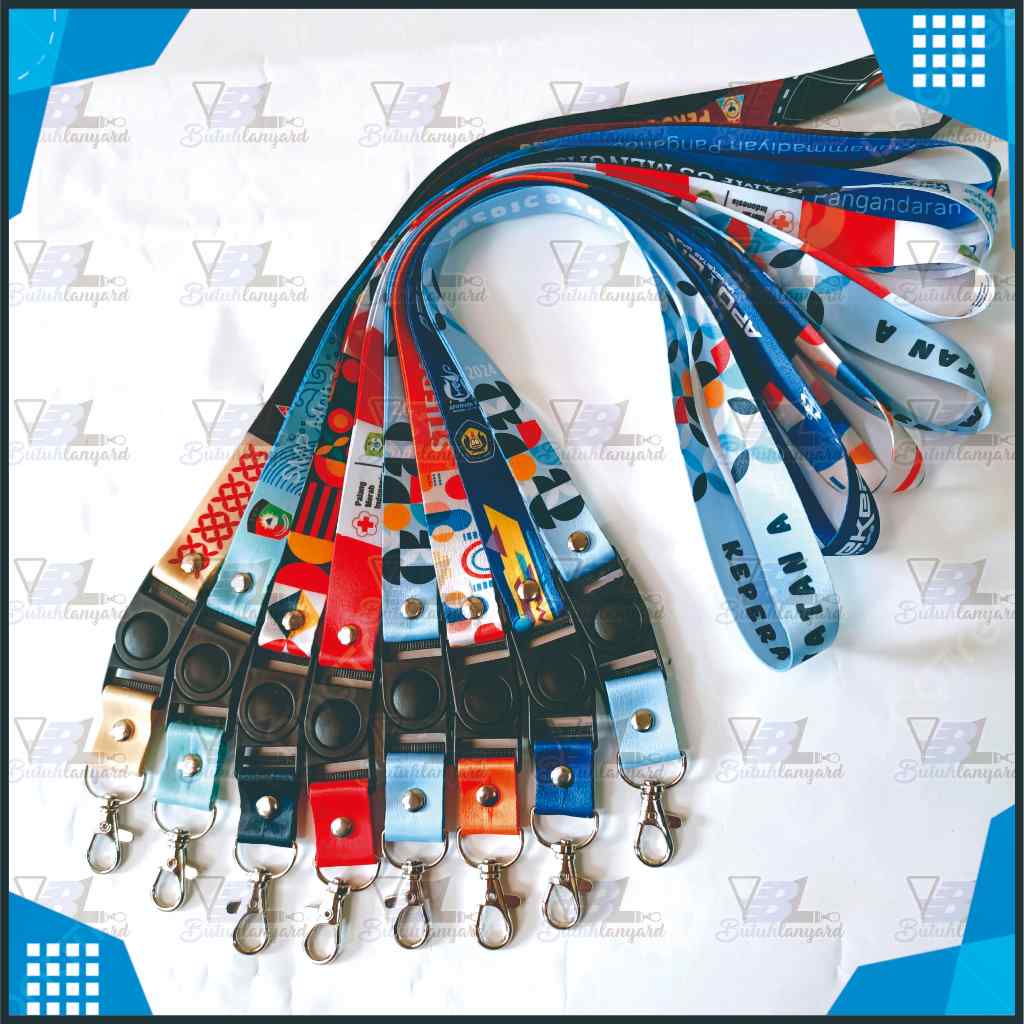 

CETAK TALI LANYARD ID CARD CUSTOME PRINTING 2 CM /LANYARD ID CARD PRINTING DESAIN BEBAS