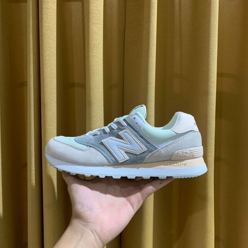New Balance 574 'Light Slate' WL574LBR BNIB Sepatu Sneakers Sport Pria Wanita OEM Quality