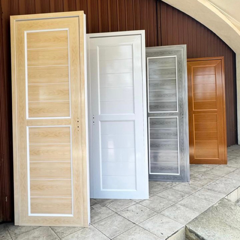 Pintu UPVC Tebal Aristo Kamar Mandi Polos & Urat Kayu Anti Rayap Anti Jamur / Hanya Kirim Tegal dan 