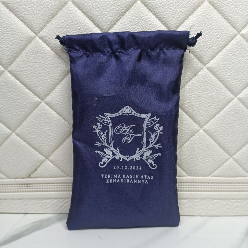 Dompet Serut Besar Pouch Serut Souvenir Pernikahan