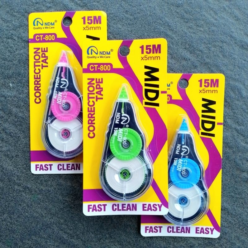 

TIPE-X Kertas Correction Tape NDM CT-800 15 Meter ( Pcs ) [ Original ]