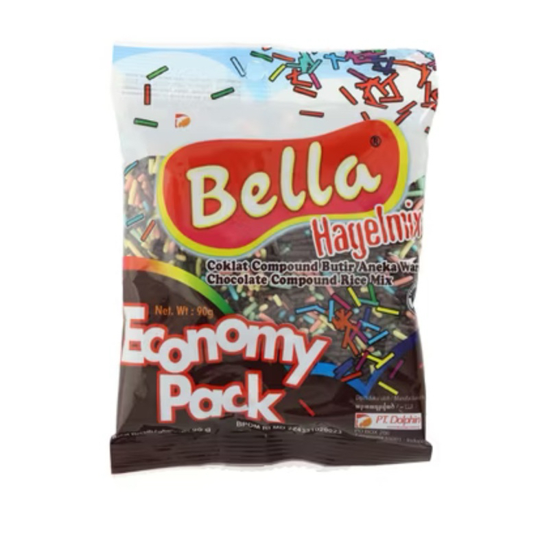 

Meses bella Hagelmix 90gr, Cokelat Coumpound Butir Aneka Warna