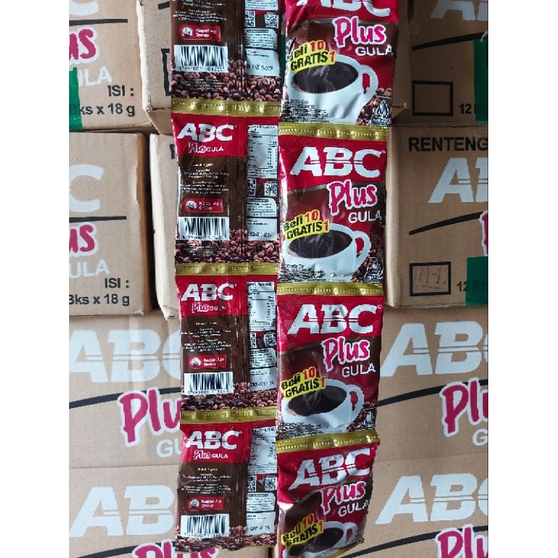 

kopi abc plus gula 12rtg/dos