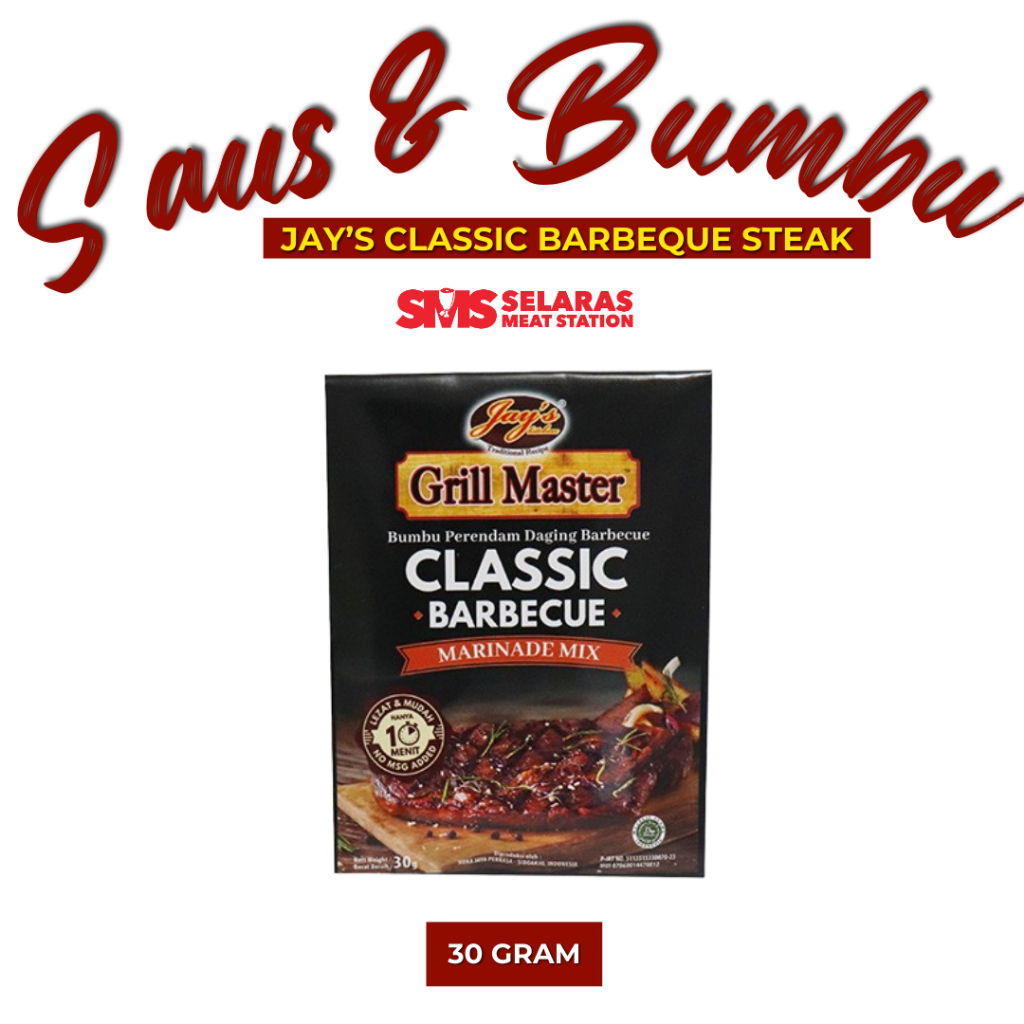 

Jays Bumbu Marinasi Classic Barbeque 30 gram