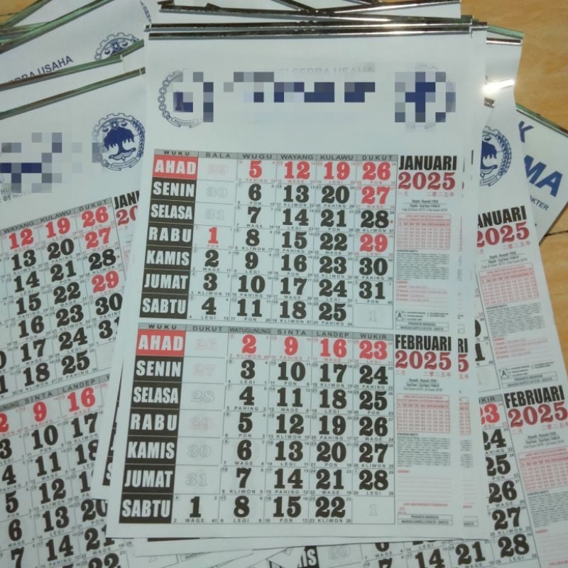 

Kalender 2025 afkir / salah cetak / BS / Tidak lolos QC