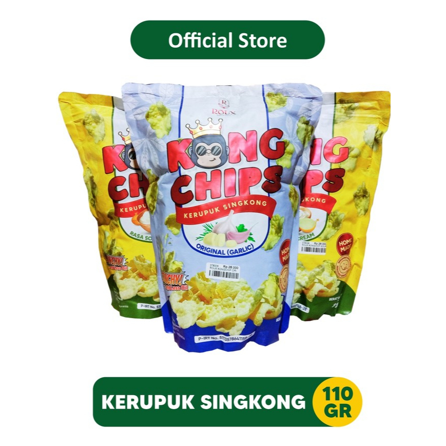 

Kerupuk Singkong Crunchy Less Oil Original - Sour and Cream 110gr | Oleh Oleh Khas Batu Malang - 378006