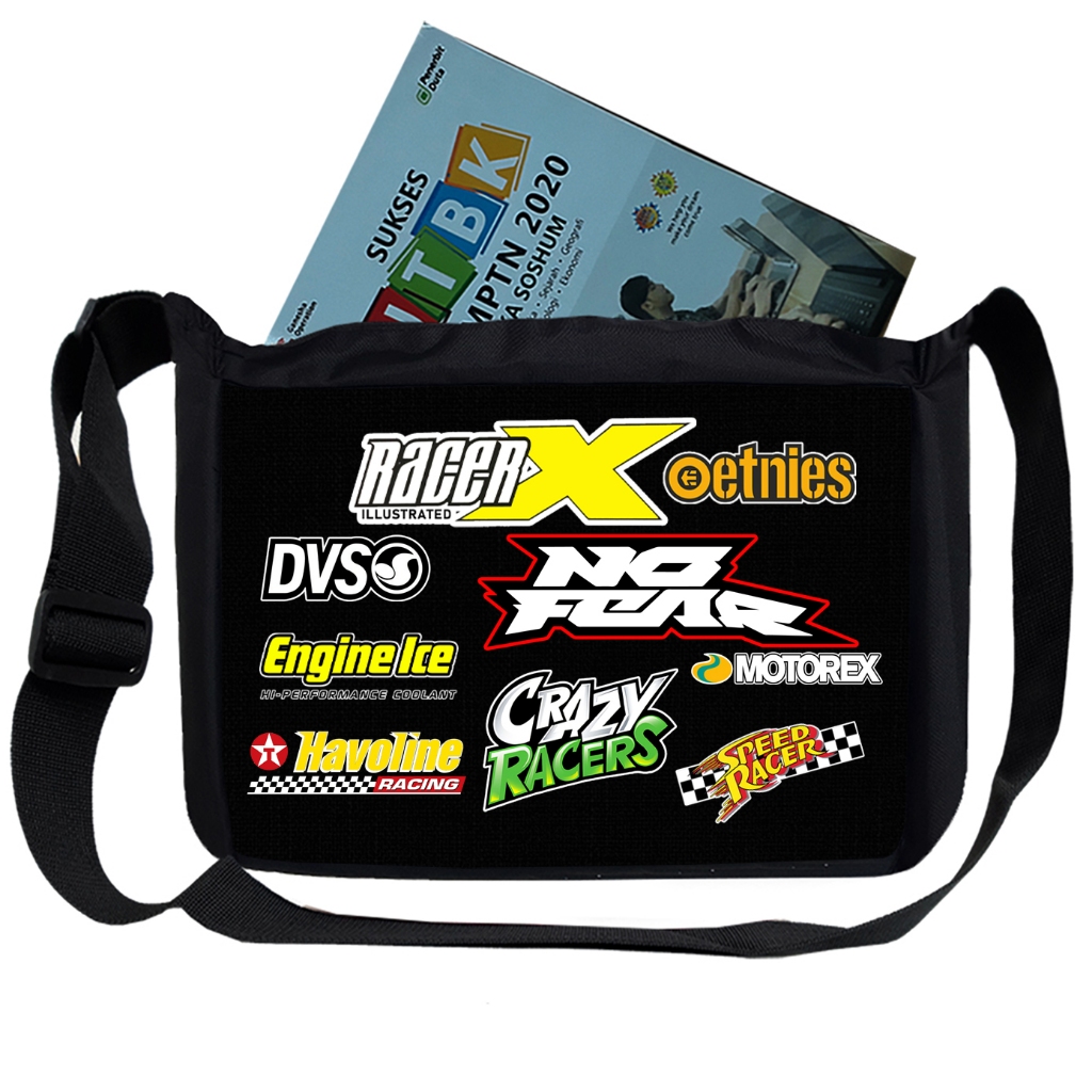 Tas Selempang Pria Sekolah SMP SMA SMK STM 2025 Kece Selendang Soren Cowok Keren Sublim