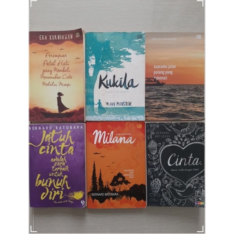 Kumpulan Buku Bernard Batubara, Aan Mansyur, Adimas Immanuel, Preloved