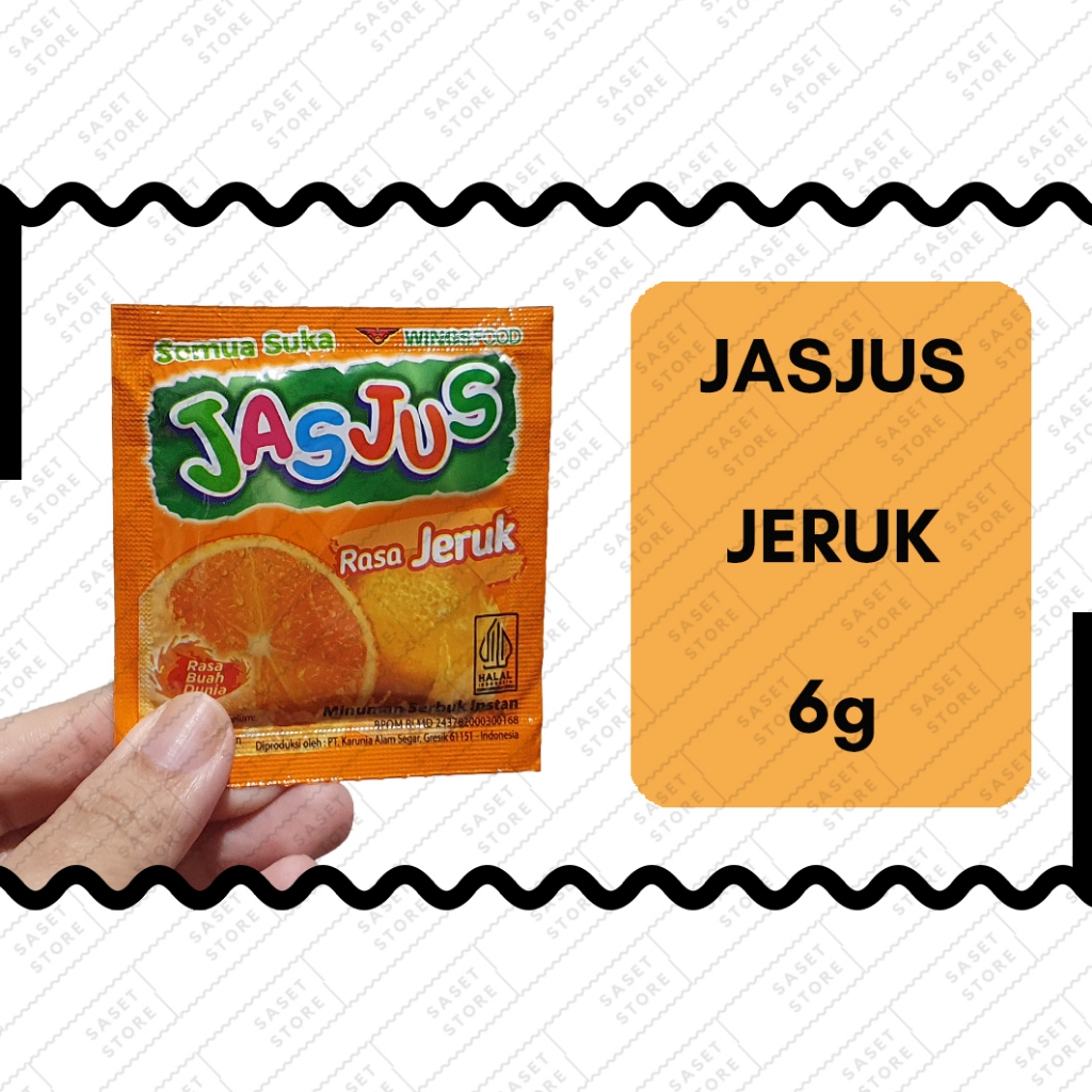 

Jasjus Jeruk 7g / 6g Sachet Minuman Serbuk Instan