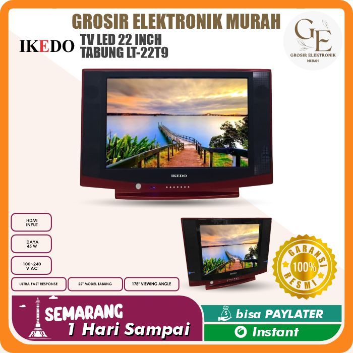 IKEDO TV Tabung Digital 22 INCH / TV TABUNG IKEDO LT-22T9 FULL HD DISPLAY MURAH TERBARU