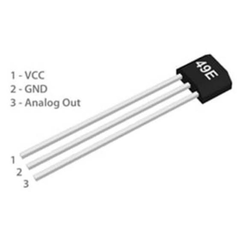 Sensor (2pcs) 49E OH49E S49E SS49E TO-92 Linear Hall Effect Sensors Magnetic Detector 3 Terminal Sen