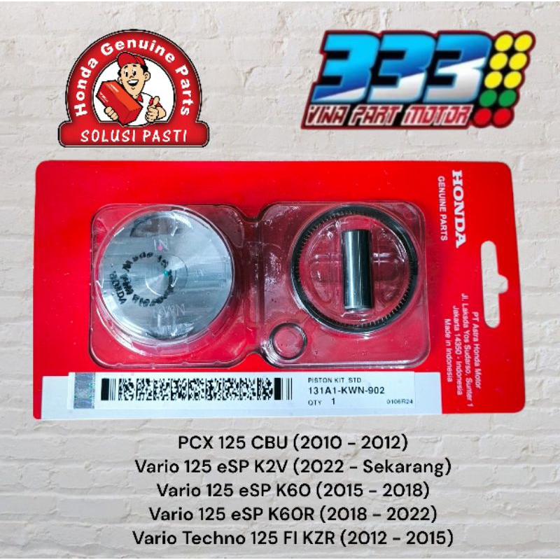 piston kit Vario 125 old Vario 125 new kwn standar seher set ring Vario 125 seriies