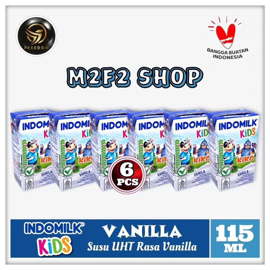 

Susu Indomilk Kids Kotak UHT Rasa Vanila | Vanilla - 115 ml (Kemasan 6 Pcs)