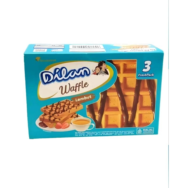 

dilan WAFFLE coklat lembut isi 3 fresh pac 80 gram