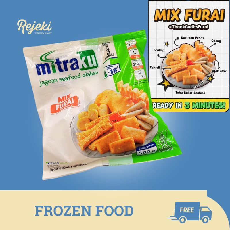 

Mitraku Bakso Ikan Campur Mix Furai 500gr - Rejeki Frozen Mart