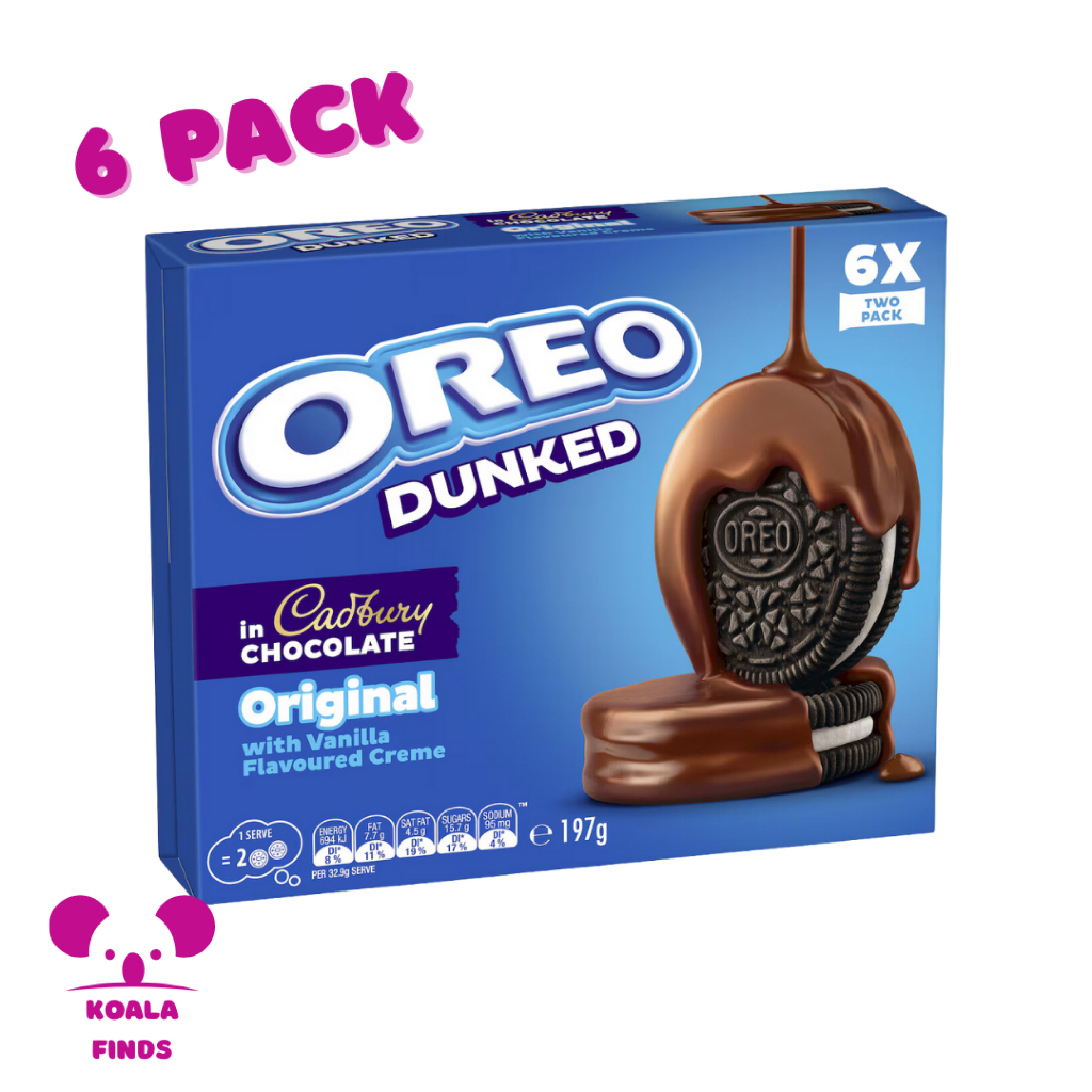 

Oreo Cadbury Dunked Original Cookies 6 Pack | 197g