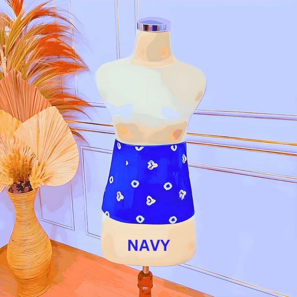 Obi Belt Instan/Angkin Kebaya Instan Siap Pakai/Angkin Jumputan Kebaya Warna Navy Dan Warna Lainnya