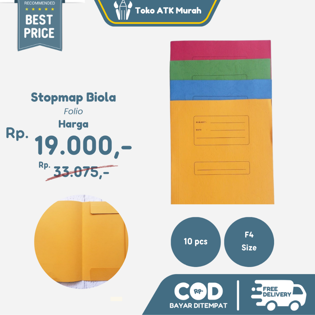 

Stopmap / Map Kertas Biola / Document & Desk Organizer - 10 pcs