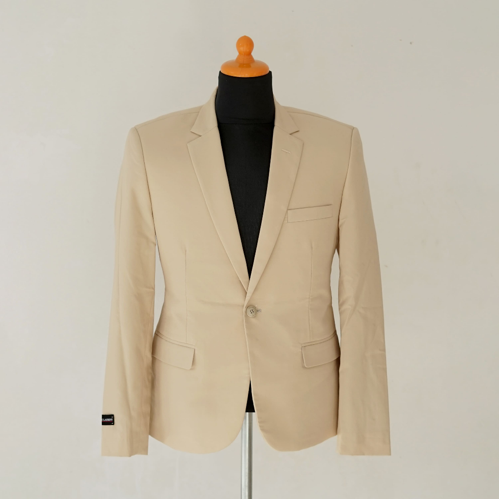 Jas Formal Pria Kancing 1 Jungkis | Jas Pria Warna Khaki | Andre Laurent (901)