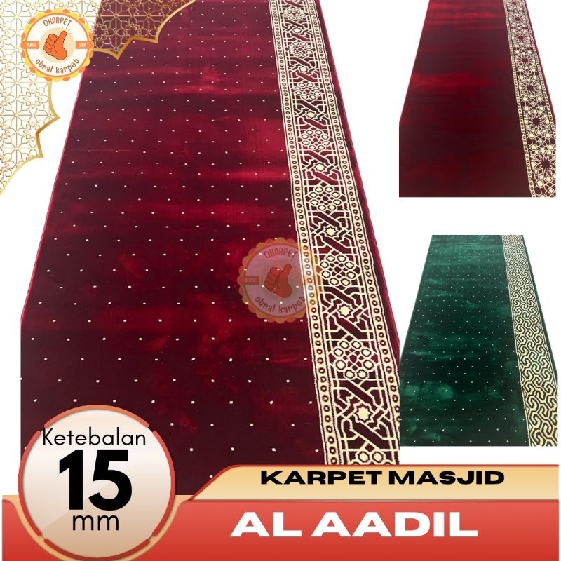 Karpet Masjid Al Aadil Meteran Tebal 15mm