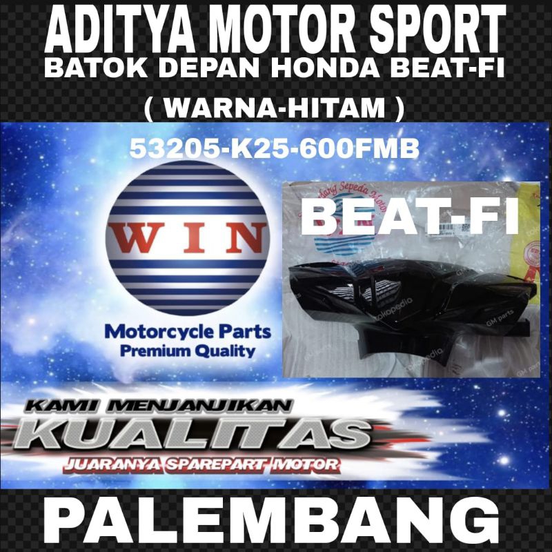 53205-K25-600FMB BATOK DEPAN BEAT-FI HITAM 2012-2015 (WIN)