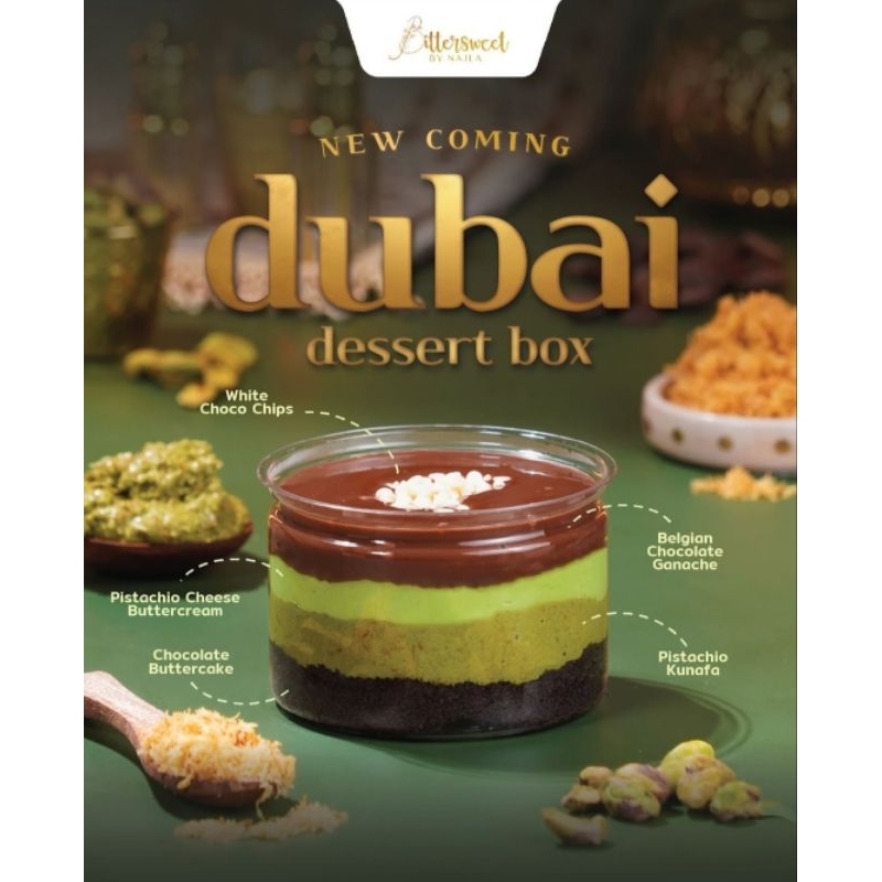

BITTER SWEET BY NAJLA DUBAI CHOCOLATE BUY 1 GET 1 KHUSUS NUTELLA