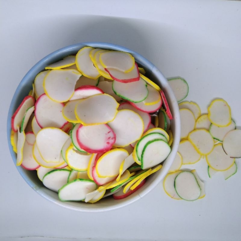 

Krupuk Bawang warna mentah/krecek Krupuk bawang warna