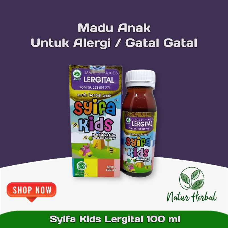 

Madu Syifa Kids Lergital – Herbal Alergi, Gatal, dan Masalah Kulit Anak