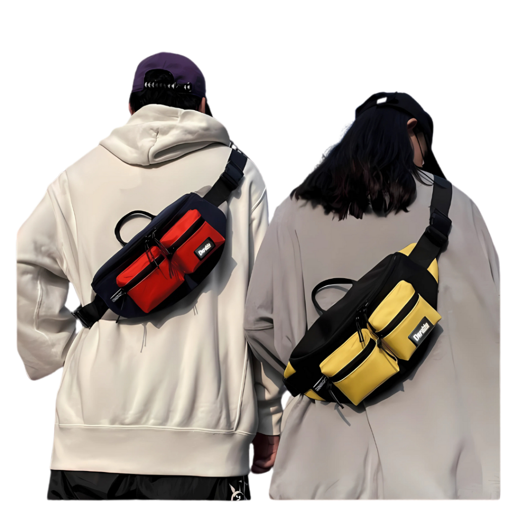 Waistbag Pria Unisex Tas Pinggang Import Lokal Original