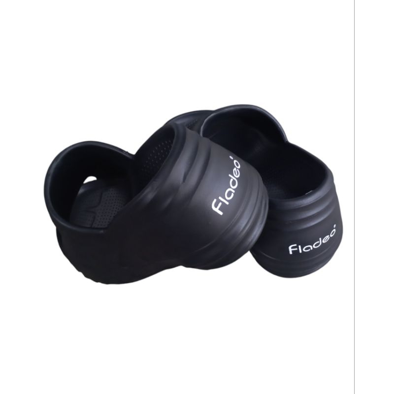 sandal fladeO sandal slop hak tinggi 9 cm sandal karet sandal wanita anti slip