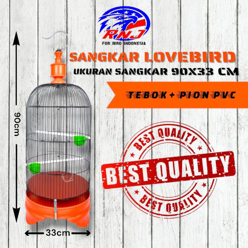 NEW PRODUCT SANGKAR KAPSUL BURUNG LOVEBIRD - BESI IMPORT - BAHAN TEBOK +PION PVC - FULLSET + DIDALAM