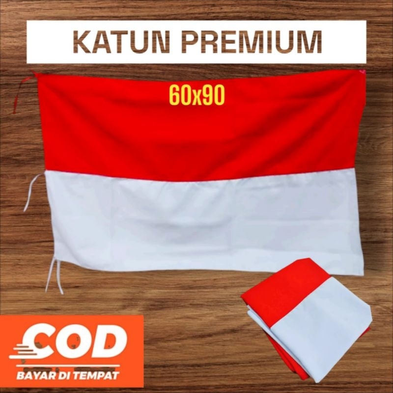 Bendera merah putih KATUN / Bendera kain / Bendera murah